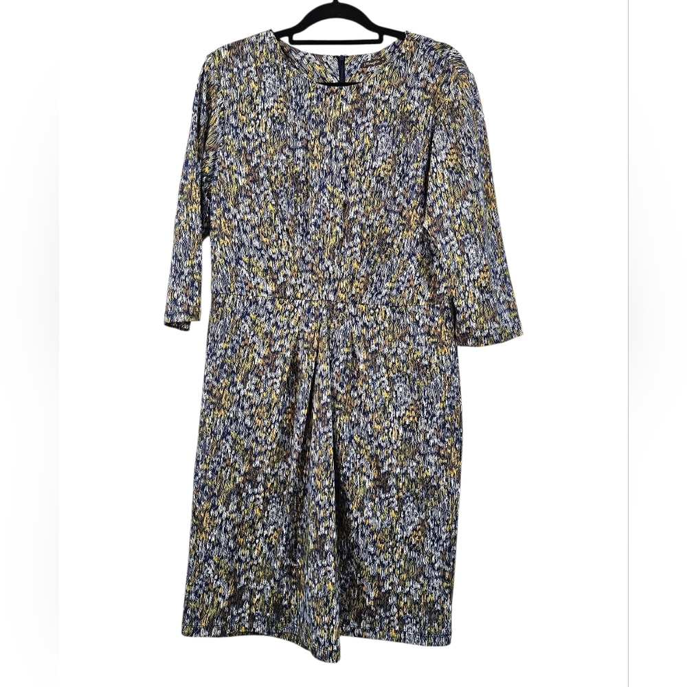 NWT J.Mclaughlin Summer Rain in Navy Citronellei Catalina Cloth Dress Size XL - Picture 1 of 7